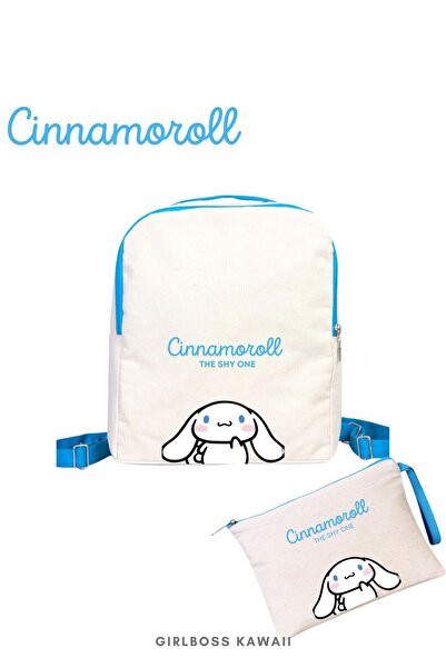 Girlboss Kawaii Cinnamoroll sırt çantası ve clutch / çocuk / genç / büyüklere...