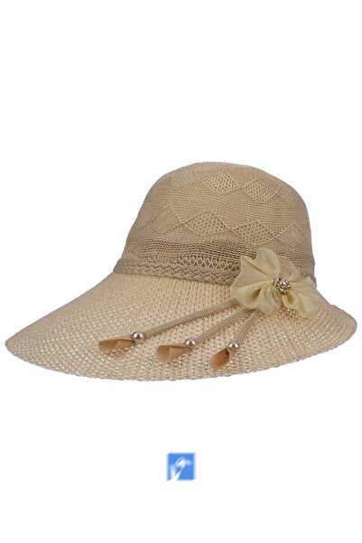 Kardelen Butik Denizli Γυναικείο καπέλο Mercerized με σκιάστρο στον αυχένα (δ...