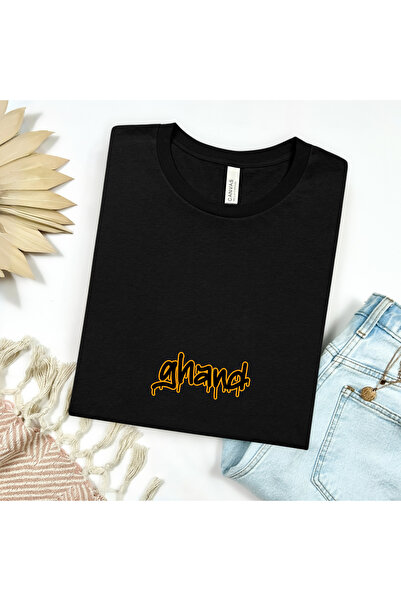 GHAND تي شيرت مطبوع عليه كتابة الشارع للجنسين من Ghandwear