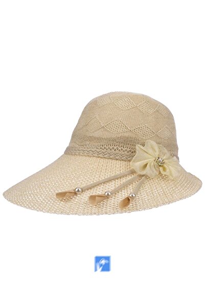 Kardelen Butik Denizli Γυναικείο καπέλο Mercerized με σκιάστρο στον αυχένα (δ...