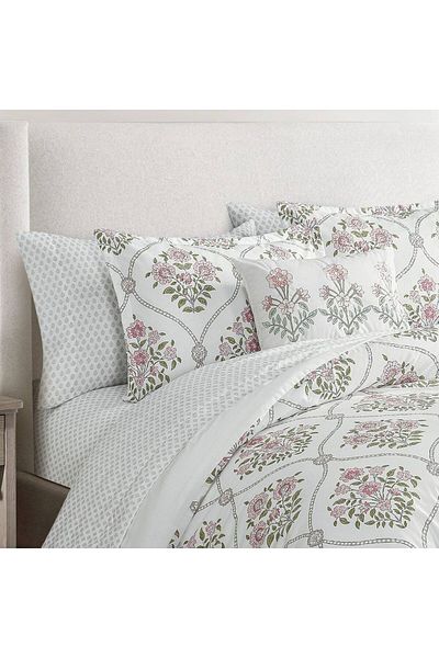 Orange Bed & Bath Blush Domburg | Double Duvet Set 8 Pieces