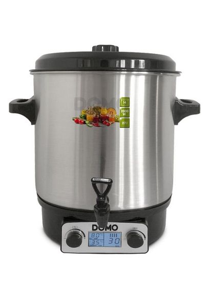 Domo Fierbător profesional pentru apă, vin fiert, ceai, conserve Domo DO42325PC, 2000 W, Capacitate 27 L