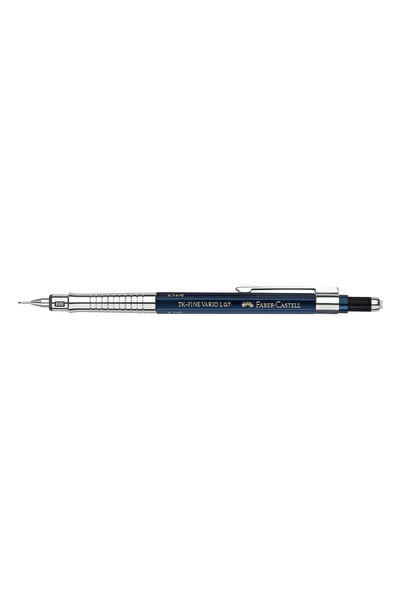 Faber Castell TK Fine Vario LUX Versatil Kalem, 0.7 mm, Indigo, Ayarlanabilir Metal Uç, Sertlik Göstergeli