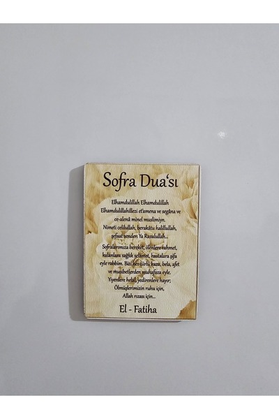 hebmeyy Buzdolabı magnet sofraduası, magnet sofra duası, yemek duası