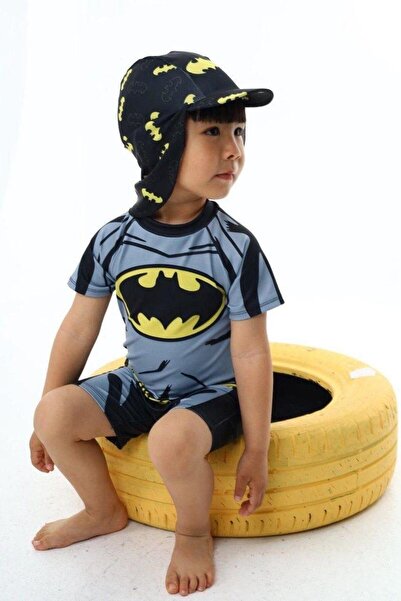 mikam New Season Protecție UV pentru băieți cu mânecă scurtă, pantaloni scurți și costum de baie cu pălărie de protecție