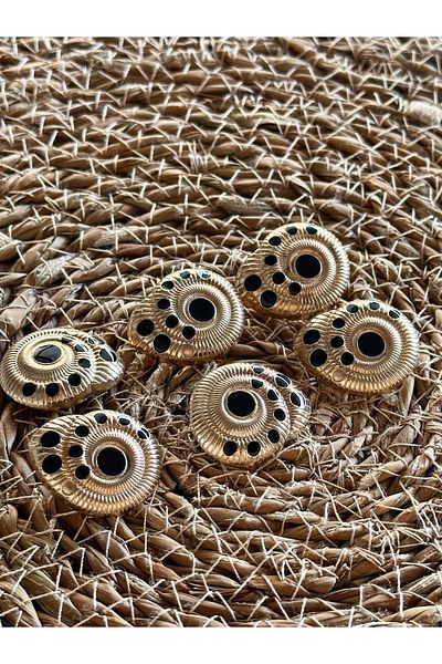ODDA TASARIM ATÖLYESİ Marin Collection Top Enamel Detailed Set of 6 Buttons