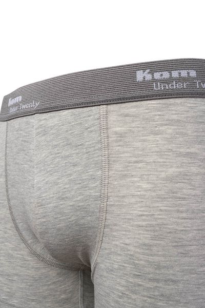 Kom Men's Solid Color Modal Cotton Boxer Pack of 2