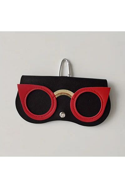 GlassySKY Cute Eyewear Case with Practical Easy Carrying and Access to Hang on Bag, Summer Accessory Fashion