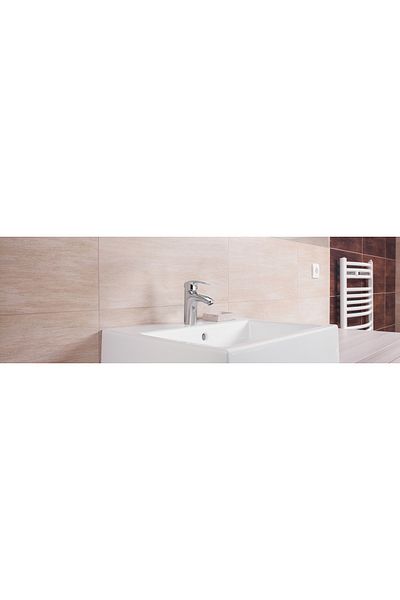GS Rubinetterie GS Glass Basin Mixer Single Lever with pop up waste Flexible Hoses 50cm Chrome