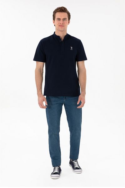 U.S. Polo Assn. U.S. Polo Assn Regular Fit Men's T-Shirt with Judge Collar