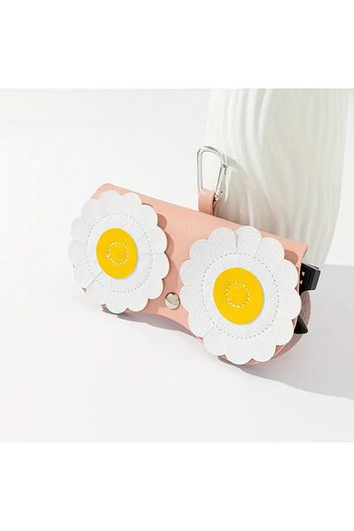 GlassySKY Cute Eyewear Case with Practical Easy Carrying and Access to Hang on Bag, Summer Accessory Fashion