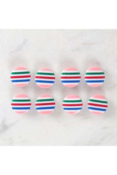 mk global Loren Crafts 8-Pack Patterned Buttons - 1103