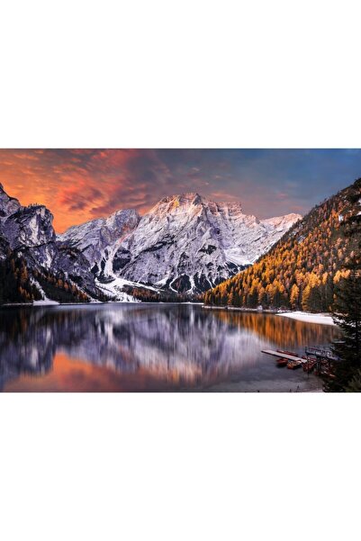 Zumzeria Καμβάς Tablou με μαγευτική θέα στο ηλιοβασίλεμα του φθινοπώρου στους...