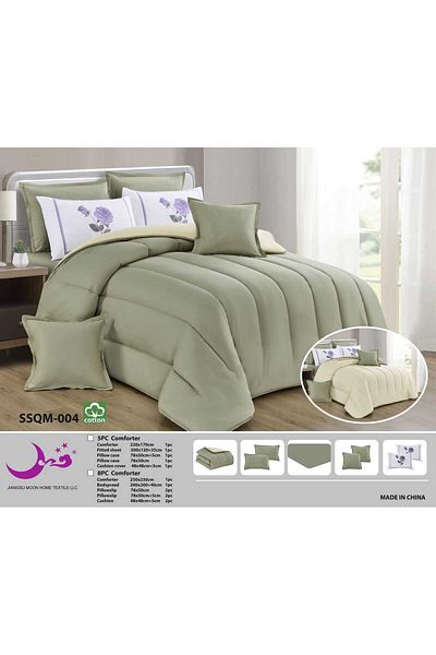 Moon Plain double-sided duvet set, 100% cotton, 230 x 250 cm