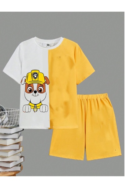 bebekpare Boy's Tshirt & Shorts Set Double Color