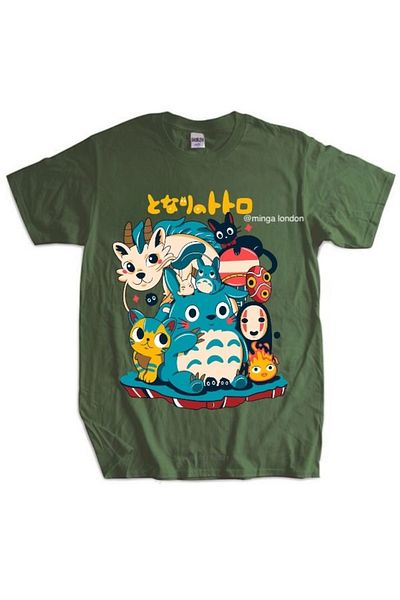 Minga London Studio Ghibli Totoro Anime Nurse Color Oversize T-Shirt