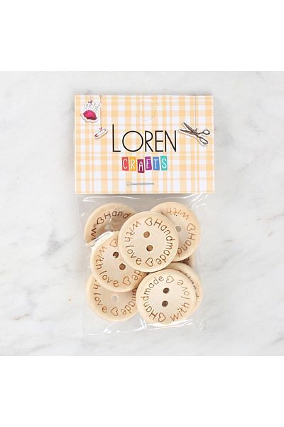 mk global Loren Crafts Handmade 8-Pack Button - 1615