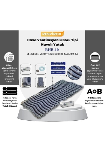 Respirox Rhb-10 Hava Ventilasyonlu Boru Tipi Havalı Yatak