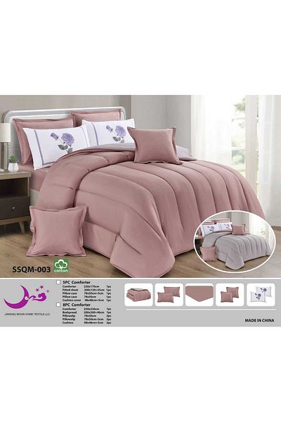 Moon Plain double-sided duvet set, 100% cotton, 230 x 250 cm