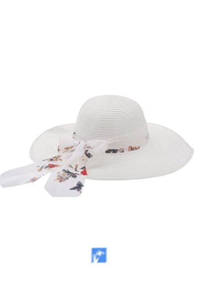 Kardelen Butik Denizli قبعة فاخرة من القش بحافة واسعة للنساء (57-58 سم) (يوجد...