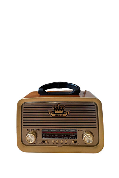 RetroNaut RT 301 Bluetooth Nostaljik Radyo - Şarjlı, USB/SD Destekli, FM Rady...