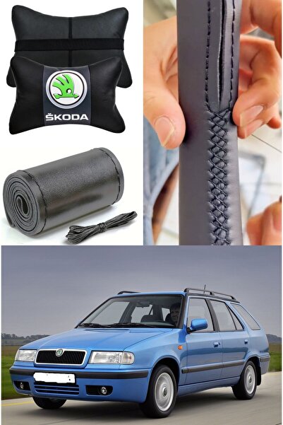 AYAZGRUP Skoda Felicia Dikmeli Direksiyon Kılıfı Düz Ultra Esnek İthal Deri &...