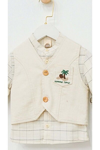 wakawakakidsstore Костюм от 3 части за момче с жилетка, риза и панталон