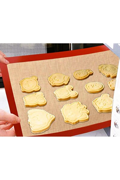 TARIK HOME قطعة واحدة من حصيرة فرن السيليكون غير لاصقة ومقاومة للحرارة وسهلة التنظيف وقابلة لإعادة الاستخدام