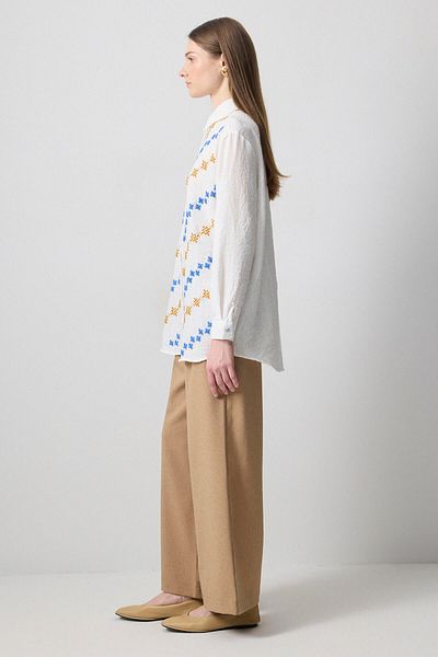 Touché Privé ΠΟΥΚΑΜΙΣΟ OVERSIZE ΜΕ ΚΕΝΤΗΤΙΚΗ ΛΕΠΤΟΜΕΡΗ
