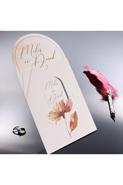 Pixel Davetiye 2025 RENKLİ YENİ MODEL - 50 Adet Düğün Davetiyesi Düğün-Nişan-Kına-Sünnet Davetiyesi-364