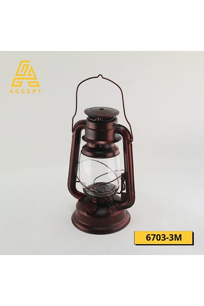ACCEPT Triple Hanging Chandelier in the Shape of a Giant Lantern, Dark Copper