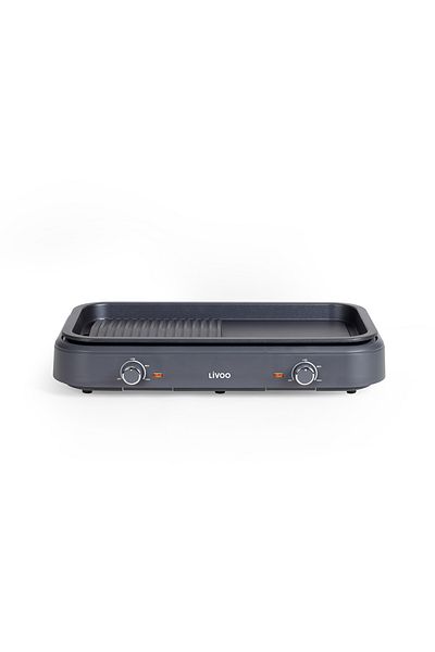 LİVOO Gratar electric cu 2 suprafete de gatit Livoo DOC289, 1750 W