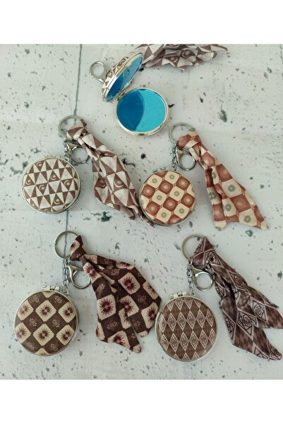 senacacollection Fularlı Makyaj Aynası Çanta Aynası 1 ADET