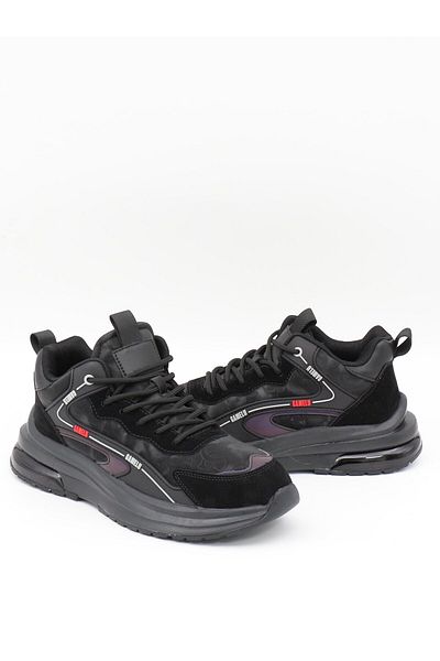 GAMELU Ανδρικά αθλητικά παπούτσια Went Black Fashion Air Sole