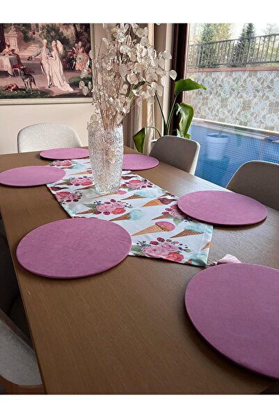 TUĞÇE DEMİR HOME DESIGN DONDURMA DESEN RUNNER SUPLA (AMERİKAN SERVİS) TAKIM