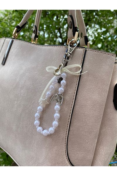 sanatsalşeyler Angel Pearl Bag, Keychain and Pant Charm