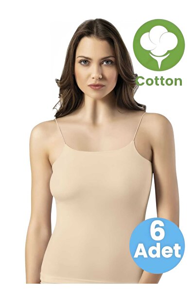 Tezzgelsin Жіночий 6-панельний бавовняний майка без слідів