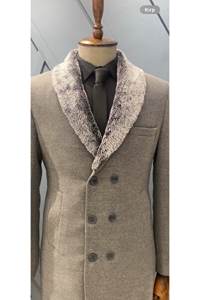 BT BABA TERZİ Slimfit Double Breasted Stamp Coat