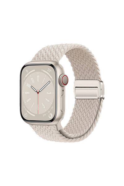 morfide Apple Watch 44mm Compatible Braided Design Mesh Cord Strap