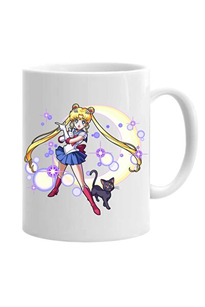 OEM Cana albă personalizată usagi sailor moon anime, INOVATIX®. 330 ml