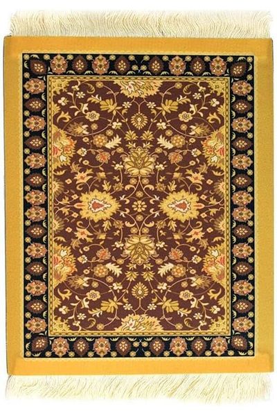 MIBRU Elegant Persian Style Coffee Coaster & V60 Mat – Heat-Resistant Fabric Drink Holder