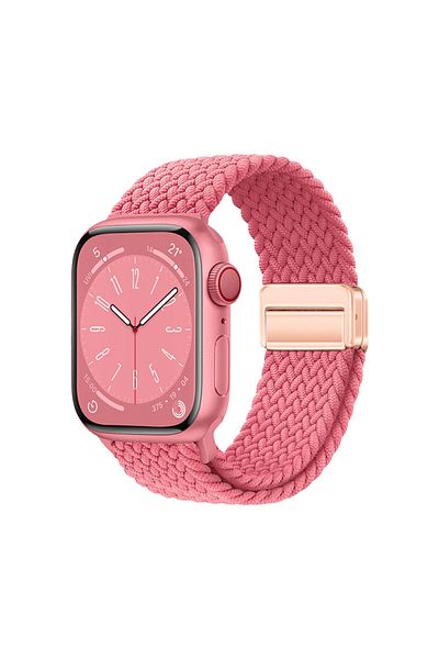 morfide Apple Watch 46mm Compatible Mesh Cord Strap Turkey Discipline Braided Design Strap