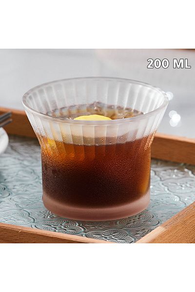 MIBRU Elegant 200ml Glass Coffee Mug – Tower-Inspired Design for a Modern Touch