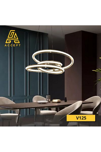 ACCEPT Modern chandelier with a contemporary and modern design