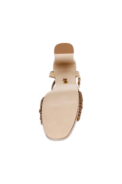 Steve Madden NANI01S1-567 Gold-colored Block Heels for women