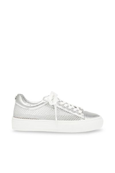 Steve Madden Capt10S1-Sml Silver Sneakers For Women