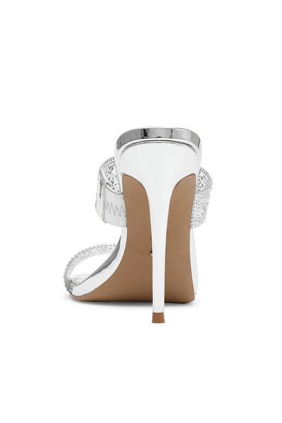 Steve Madden NEBU02S1-SCR Silver-colored Heeled Sandals for women