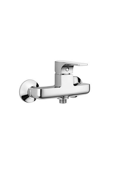 GS Rubinetterie GS Slim Wall Mounted Single Lever Shower Mixer Chrome