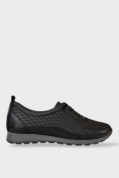 Liger Women's Daily Lightweight Seasonal Comfortable Smart Lacing Orthopedic Casual Shoes Black
