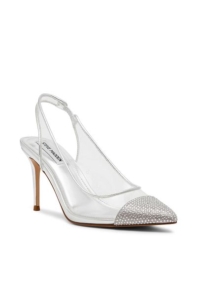Steve Madden Leen01S1-751 Silver Pump Heels For Women